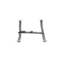 MSA 10124238 Hard Hat Chinstrap - 4-Point Suspension Attachment, 3/4" Polyester Webbing, Pack or 10, Flexible Construction, Adjustable & Comfortable, Durable/Versatile, Replaceable Non-Metal Accessory