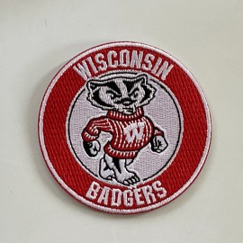 Unbranded Wisconsin Badgers Vintage Embroidered Iron on Patch 3” X 3”