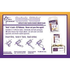 Sea Strike QSD-6P3 Quik-Slide Quick-Change Sinker Slide with #6