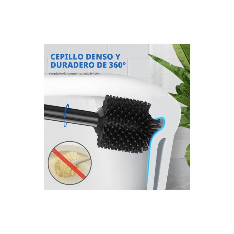 LOVLOY - Juego de émbolo y cepillo de inodoro, cepillo