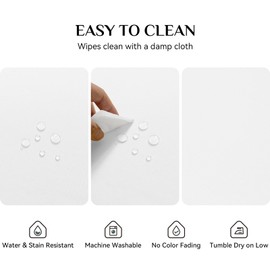 Softalker White Table Cloth Wipe Clean large 137x274 CM Water Resistant Tablecloths Rectangule Wipeable Polyester Tablecloth for Party Birthday Holiday Gathering and Wedding Winter 54x108 inch