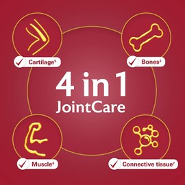 4IN1 JOINTCARE3,5-7 SUPPLEMENT - Our only product to combine Glucosamine, Omega-3 and Turmeric. Contains vitamins and minerals that support Bones3, Cartilage5, Muscles6 and Connective Tissue7