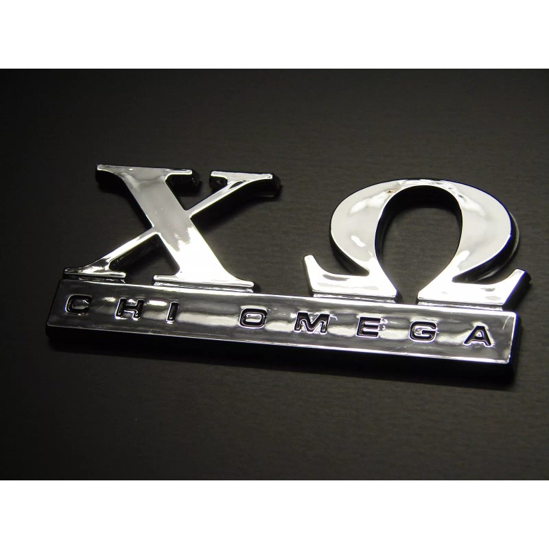 DIGIART INTERNATIONAL CHI OMEGA CAR EMBLEM STICKER LOGO BADGE DECAL