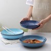 Selamica Ceramic Pasta Bowls Set 34 OZ, Large Salad Bowl
