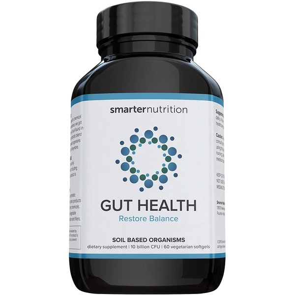 Smarter Gut Health Probiotics - Superior Digestive & Immune Support from 100% Soil-Based Probiotic - Includes Premium Prebiotic Preticx to Help Keep Good Bacteria Healthy & Growing (30 Servings)