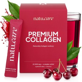 natu.care - Premium Collagen Powder - Collagen Powder - Collagen Powder - Vital Protein Collagen Peptides - 100% Natural - Colagen Powder for Joints, Hair (30 Portions of Cherry)