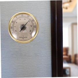 Levemolo Metal Thermometer Accurate Temperature Gauge Thermometer for Weather Station Small Thermometer Room Thermometer Temperature Tester Indoor Temperature Monitor Thermometer for Room