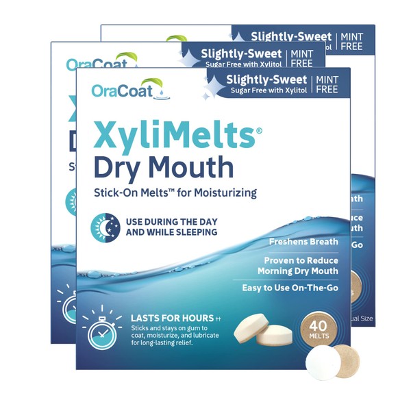 Orahealth XyliMelts Mint-Free Discs - 40 discs, Pack of 3