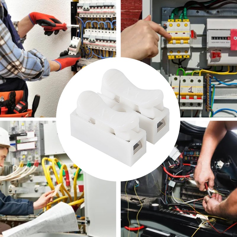 AITRIP 55PCS CH2 Quick Connector Spring Wire Connectors Block, Electrical