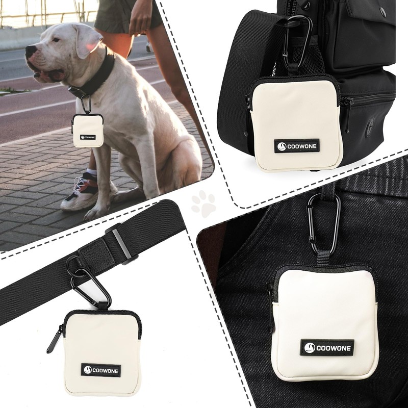 Waterproof Dog Treat Pouch, Dog Training Treat Pouch Built in