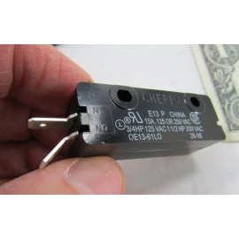 Cherry Electrical 2 Cherry E13 15A N/O & N/C Button Switch 125/250 VAC 3/16 Quick Connect Terminal