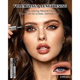Waterproof Curling Metal Wand Mascara, Black Washable Iron Wand Rod Mascara