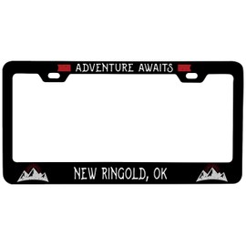 R and R Imports New Ringold Oklahoma Vanity Metal License Plate Frame