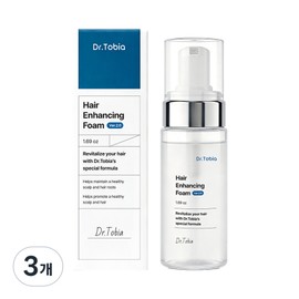 Dr. Tobia Hair Loss Relief Hair Follicle Activator Caffeine Hair Enhancing Foam Lash Revital Scalp Hair Hair Tonic Ampoule Nutrient, 50ml, 3 Pieces / 닥터토비아 탈모 완화 모낭활성제 카페인 헤어 인핸싱 폼 래쉬 리바이탈 두피 모발 헤어 토닉 앰플 영양제, 50ml, 3개