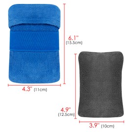 DODAMOUR 4 PCS Cotton Soap Bags, Soap Saver Pouch for Use in Shower, Soap Foaming Scrubber, Shower Bar Soap Pouch Scrubber for Men and Women (Blue & Grey)