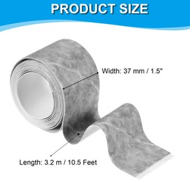 PATIKIL Caulk Tape 1.5" x 5 Ft, Self Adhesive Sealing Tape Waterproof Toilet Tub Caulk Sealant Strip Sealing Trim for Kitchen Bathroom Toilet Bathtub Sink Countertop, Dark Grey