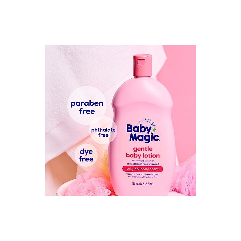 Baby Magic Baby Lotion, Camellia Oil & Marshmallow Root, 16.5oz