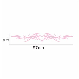 BLAJR Flame Striped car Stickers Decorate The Front and Rear windshields Doors Hoods Vinyl Decal Accessories are Suitable for SUV Truck transporters Recreational Vehicles, and Campers 2PCS (Pink)