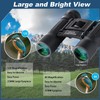 Xnourney 12x25 Compact Binoculars, High Powered Easy Focus Binoculars, Portable