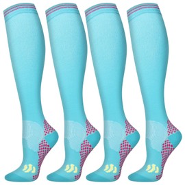 Pnosnesy Compression Socks for Men and Women 1/2/3 Pair 20-30 mmHg Compression Stockings Circulation for Athletics, Running, Flight Travel, Support