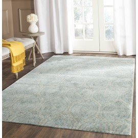 SAFAVIEH Valencia Collection Accent Rug - 4' x 6', Alpine & Cream, Boho Chic Distressed Design, Non-Shedding & Easy Care, Ideal for High Traffic Areas in Entryway, Living Room, Bedroom (VAL206J)