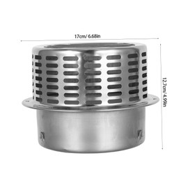 COHEALI Stainless Steel Hooded Wall Vent Cover with Rain Protection for Kitchen and Dryer Ventilation Outdoor Exhaust Cap for Improved Air Circulation and Smoke Venting