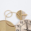 Large Luxury Gold Wall Clock Nordic Style Metal Clocks Home