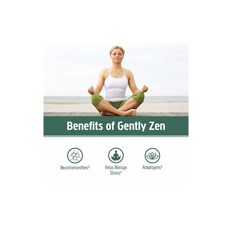 Om Mushroom Superfood Gently Zen Mushroom Capsules Superfood Supplement, 90