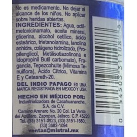 Del Indio Papago Tepezcohuite 4.23 Oz Crema Piel Colágeno Y                                                                                           
