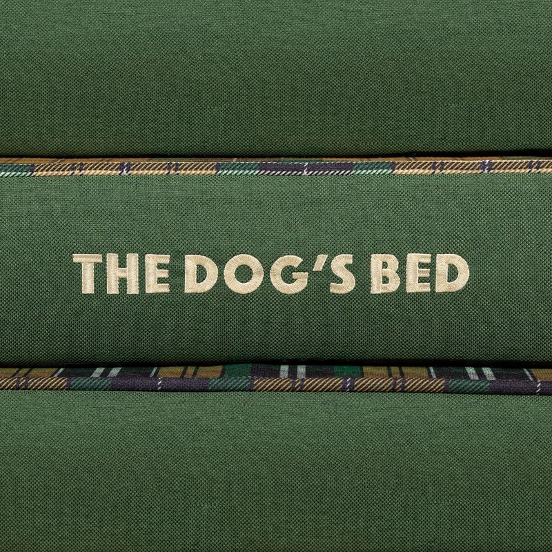 The Dog’s Bed Replacement Outer Cover, Oxford Fabric, Green Tartan,