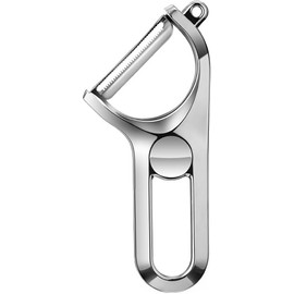 100% Stainless Steel Potato Peelers, Large Vegetable Y Prep Peeler, 6Y Warranty, Built-in Eye Remover, Ultra-Sharp, Ergonomic Handle, Fruit Vegetable Peelers for Kitchen, Dishwasher Safe