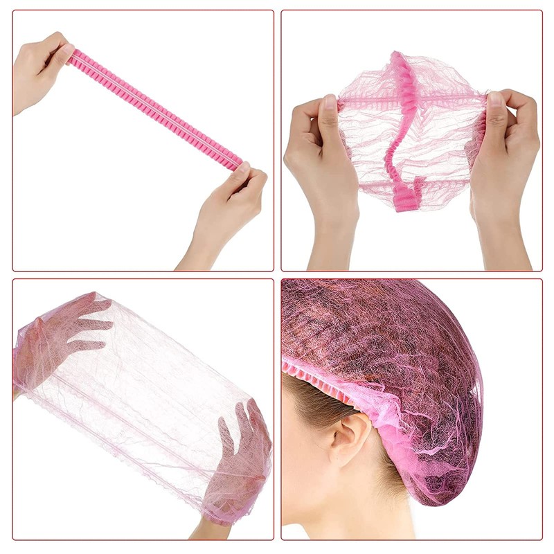 Gorro De Ducha Desechable Para El Cabello, 100Pcs Gorro De