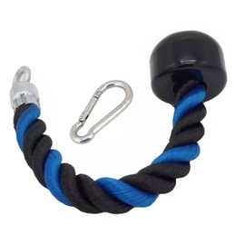 Mebix TRD Cuerda para Triceps Individual para Hacer Ejercicio | con Agarre Firme y Antideslizante | Ideal para Gym y Ejercicio en casa | 70 cm de Longitud… (Azul)