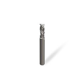 CSOOM 2 Blade End Mill, Shaft Diameter 0.2 inch (6 mm), Straight Shank Cutter Spiral Bit, Spiral Flute (2RFHXD-DZ-17*50)