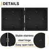 decorUhome Double 4x4 Picture Frame Vertical, Engineered Wood Bifold Photo