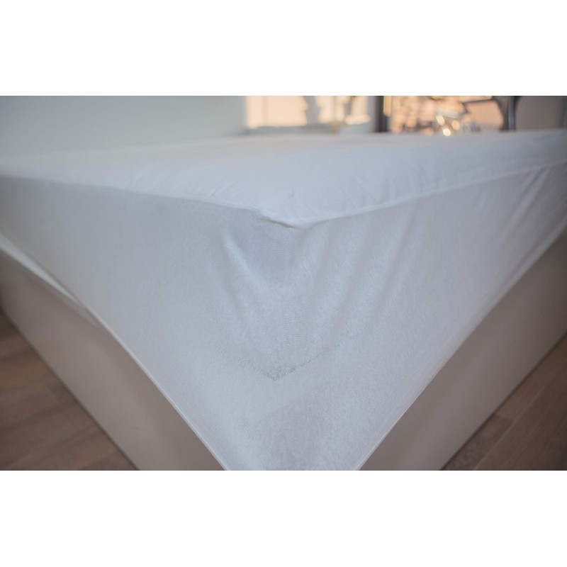 Abeil Machine-washable Mattress Protector Cotton White, Cotton, white, 140 x