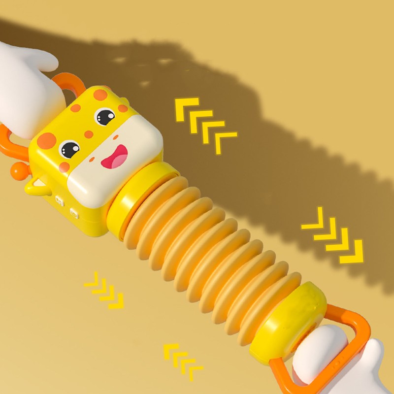 Kids Accordion Toy Giraffe Shaped Grip Design Button Music Educational