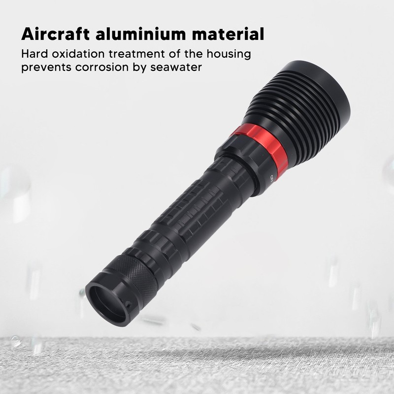 LED Diving Flashlight Professional 5000LM IPX8 Waterproof Portable 328.1ft Underwater