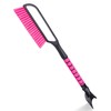Car Snow Scraper and Brush for Window Windshield - Pink