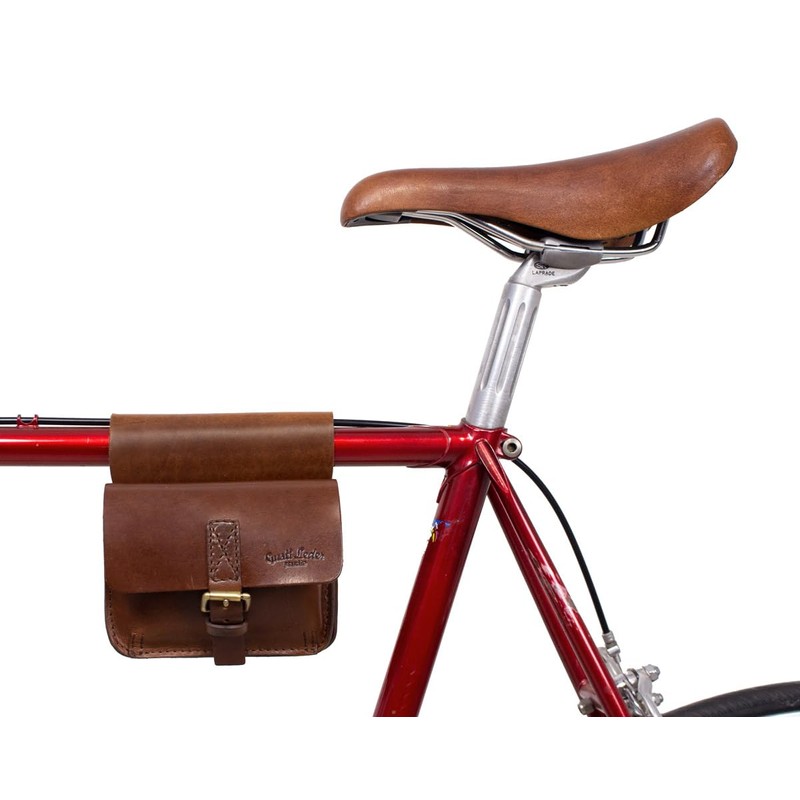 Gusti Frame Bag Leather - Arie den H. Pannier Rack