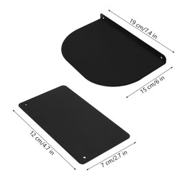 Black Display Mounting Reinforcement Plate, Fits Most Monitor Mounts, Improves the Stability of Monitor Mount, Suitable for Thin Glass and Other Desktops (Black)