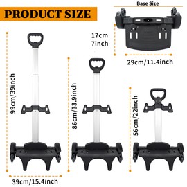 Backpack Trolley with Edge Guard 6-Wheels Rolling Dolly Cart for Backpack,Luggage,Travel Hand Truck