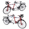 Bicycle Model Tandem Bicycle 1/10 Simulation Bike Detachable for Boys