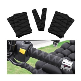 JNNJ 6 pieces shrinkable motorcycle grips, non-slip, heat-shrink tube, motorcycle handlebar, motorcycle handlebar protective cover, grip pad, grip cover, motorcycle handlebar grips, non-slip
