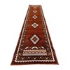Southwest Native American Long Runner Area Rug Rust Brown Beige