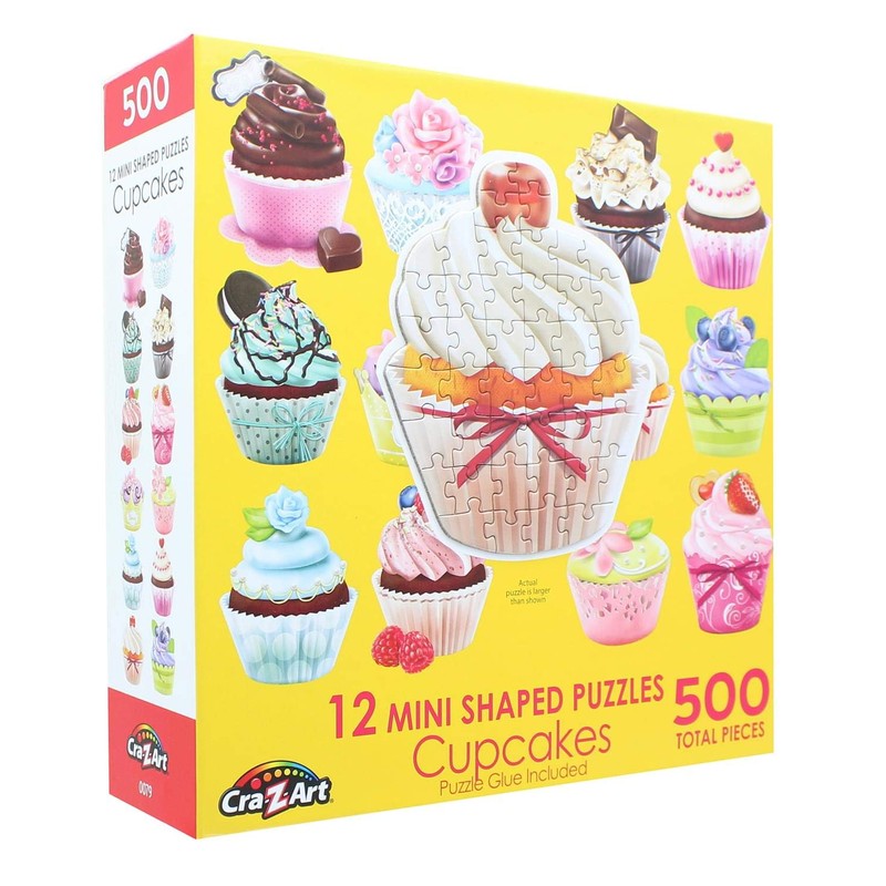 RoseArt - Mini-Shaped - Cupcakes - 500 Piece Jigsaw Puzzle
