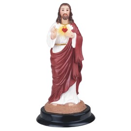 ICE ARMOR 5" H Sacred Heart of Jesus Statue Holy Figurine Religious Decoration