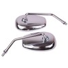 MotorToGo Chrome Rear View Mirrors Compatible for 2006 Yamaha Road