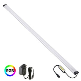 LAIFUNI Dimmable Under Cabinet Lighting, RGB LED Light Bar, Inline Control Lamp, Multicolor Under Counter Lights for Desk, Room, Cupboard, Hallway, Shelf, Closet (36 Inch)