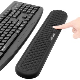 ELZO Wrist Rest for Keyboard, Soft Memory Foam Wrist Support, Ergonomic, Non-Slip for Computer Keyboard, Made Easy Typing & Relieve Wrist Pain, Black